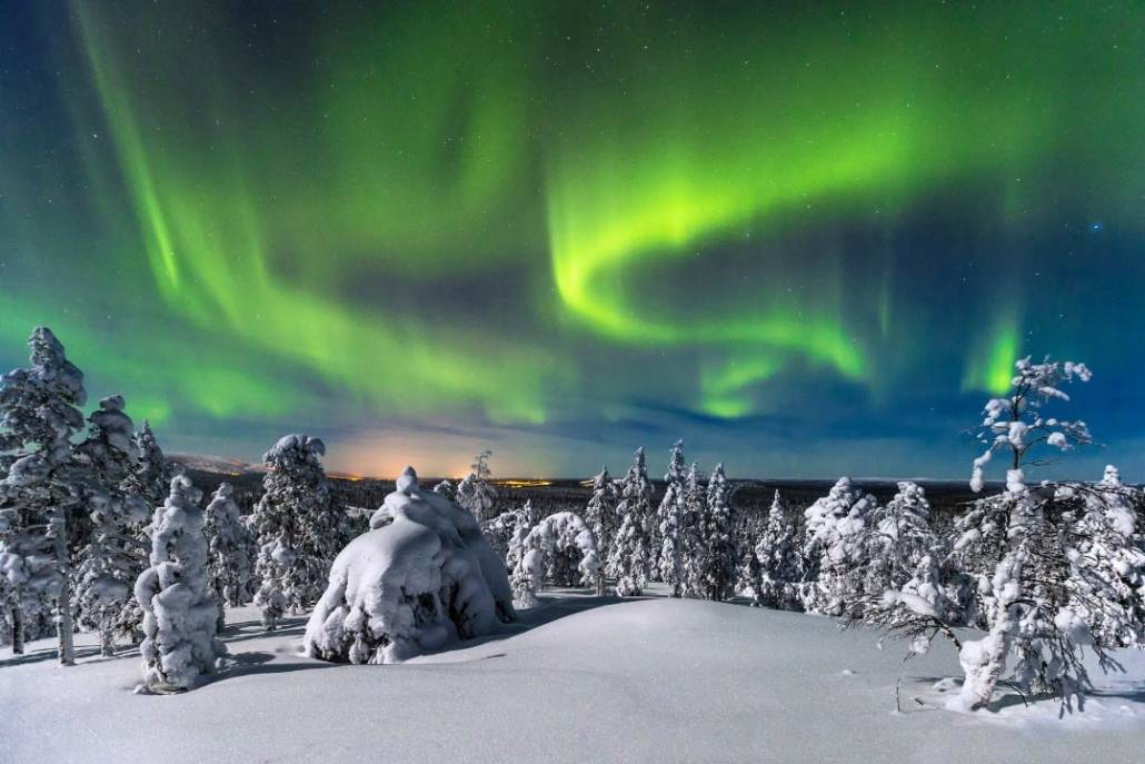 vedere aurora-boreale-in-Finlandia